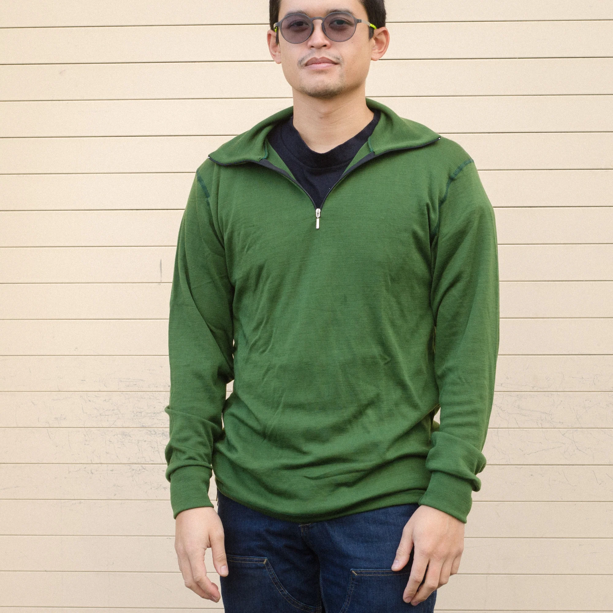 Aussie Wool Long Sleeve 1/4 zip turtleneck - Image 10