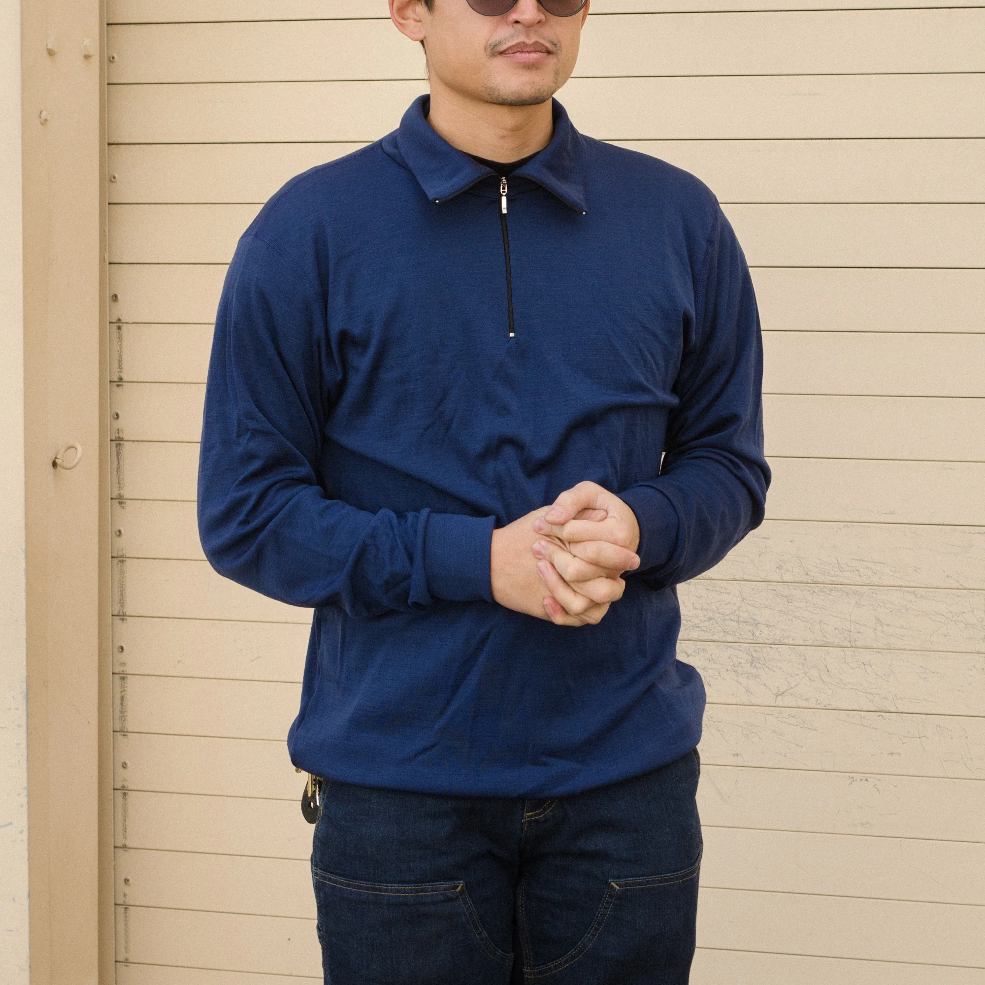 Aussie Wool Long Sleeve 1/4 zip turtleneck - Image 15