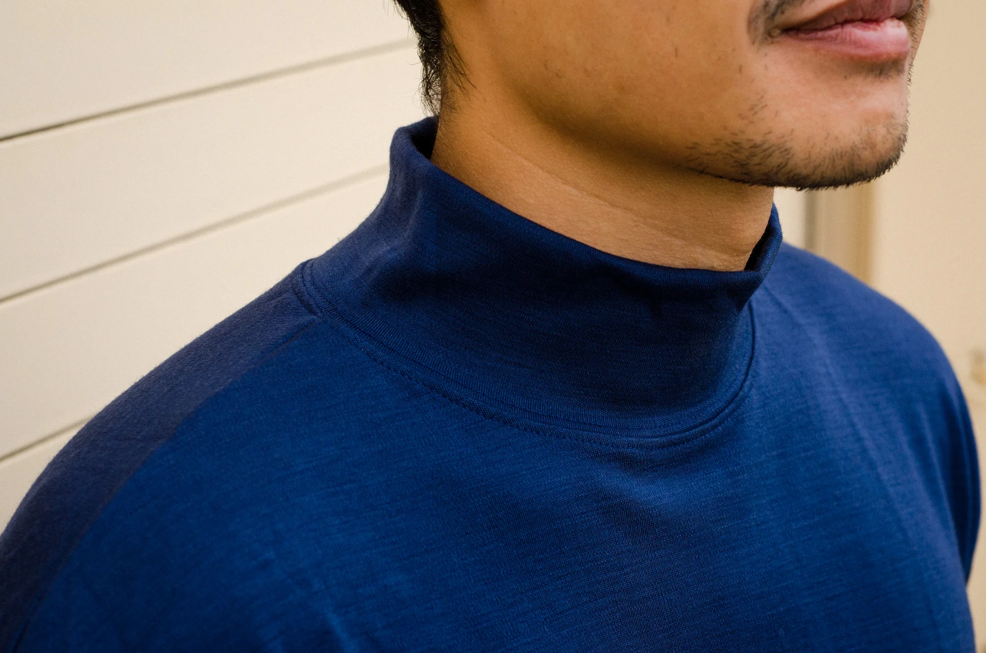 Aussie Wool lightweight SuperNeck (mock-t) Long-Sleeve Tee - Image 9